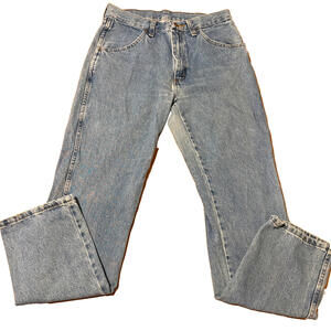 Rustler Jeans Mens 30x32 Blue Vintage Straight Leg Denim Workwear Classics Fit!